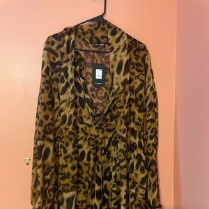 Fashion Nova Cheetah print Dress Size XL